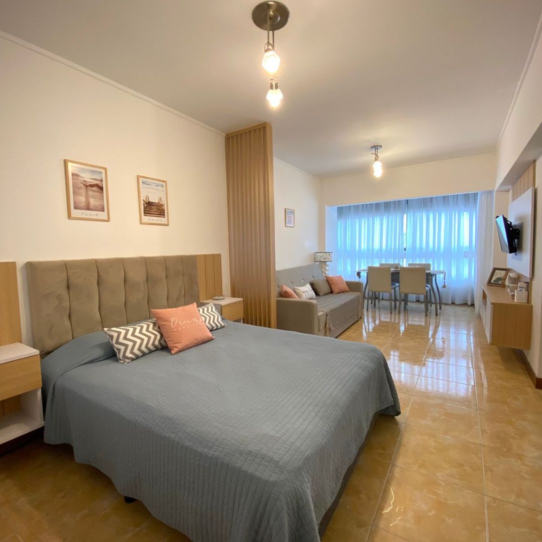 Dormitorio del departamento de 1 ambiente